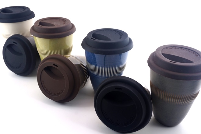 Cup TO-GO in Matcha green glazuur