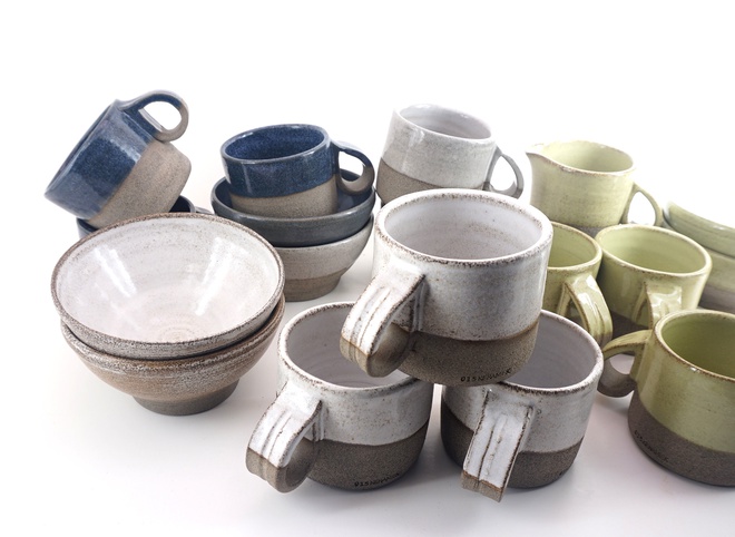 Goccia beker Jeans Blue glazuur