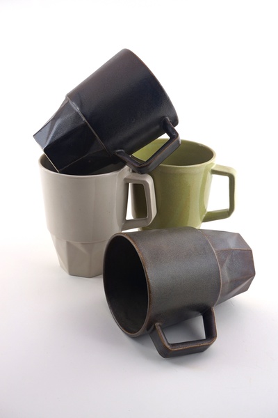 Geomotto beker 30cl Winterwit met oor