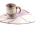 Dienblad Annabel in wit en rose glazuur