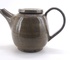 Theepot met transparant glazuur op grijze spikkelklei