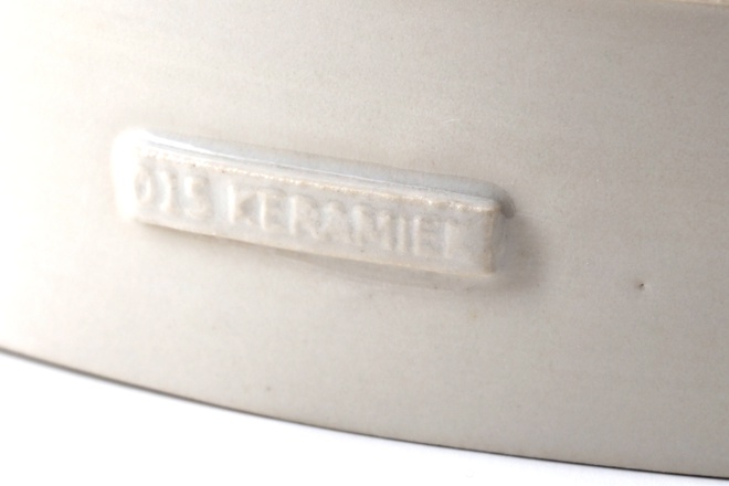 Rond dienblad met open handvatten in kiezel glans