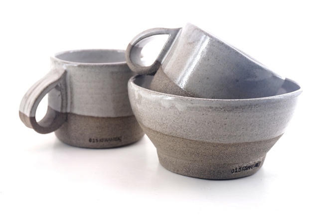 Goccia kom kiezel glans glazuur