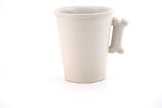 Koffiemok Blijvertje voor de hondenliefhebber in kiezel mat