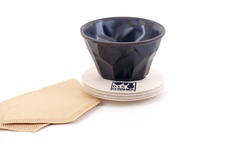 Koffiefilter een-kops  Bosgrond glazuur