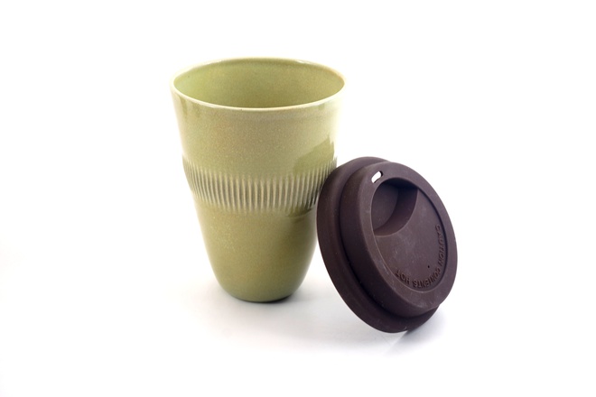 Cup TO-GO in Matcha green glazuur