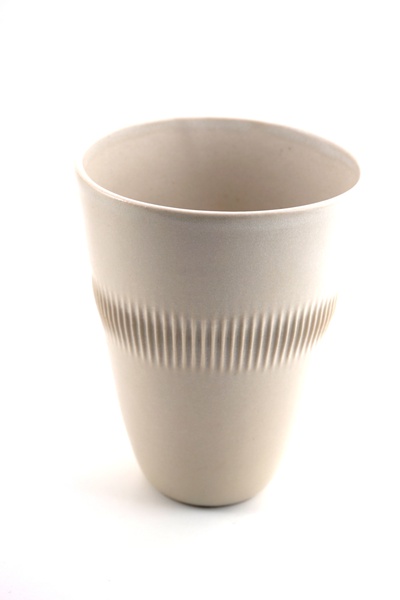 Cup TO-GO in Kiezel mat glazuur