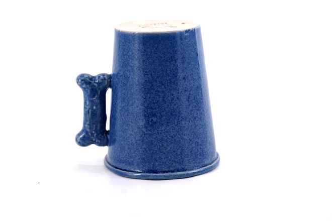 Koffiemok Blijvertje voor de hondenliefhebber in Jeans blauw kleur